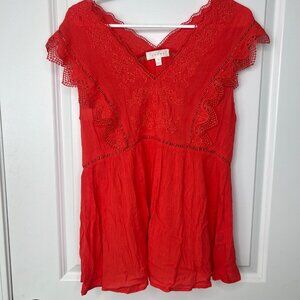 Adiva Embroidery Tank Top Women's Size Medium BOHO vibes